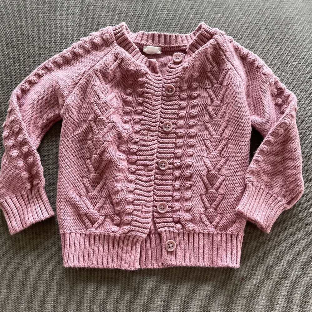 Jamie kay 1 yr purple cardigan